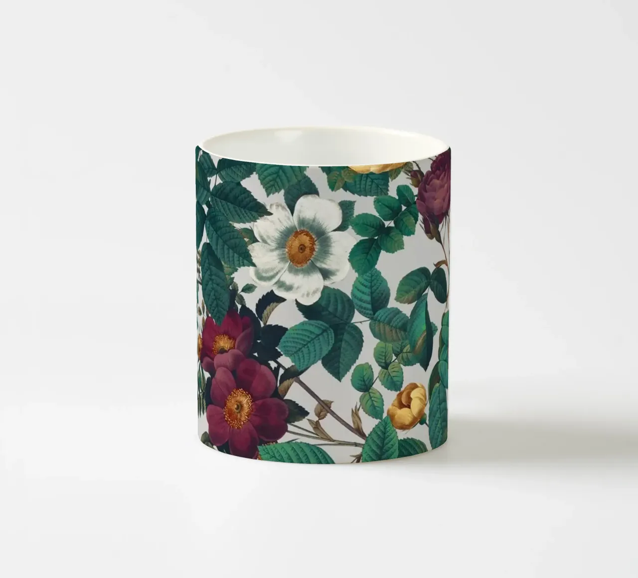 Pastel Color Floral Pattern tazza in ceramica da burcukorkmazyurek