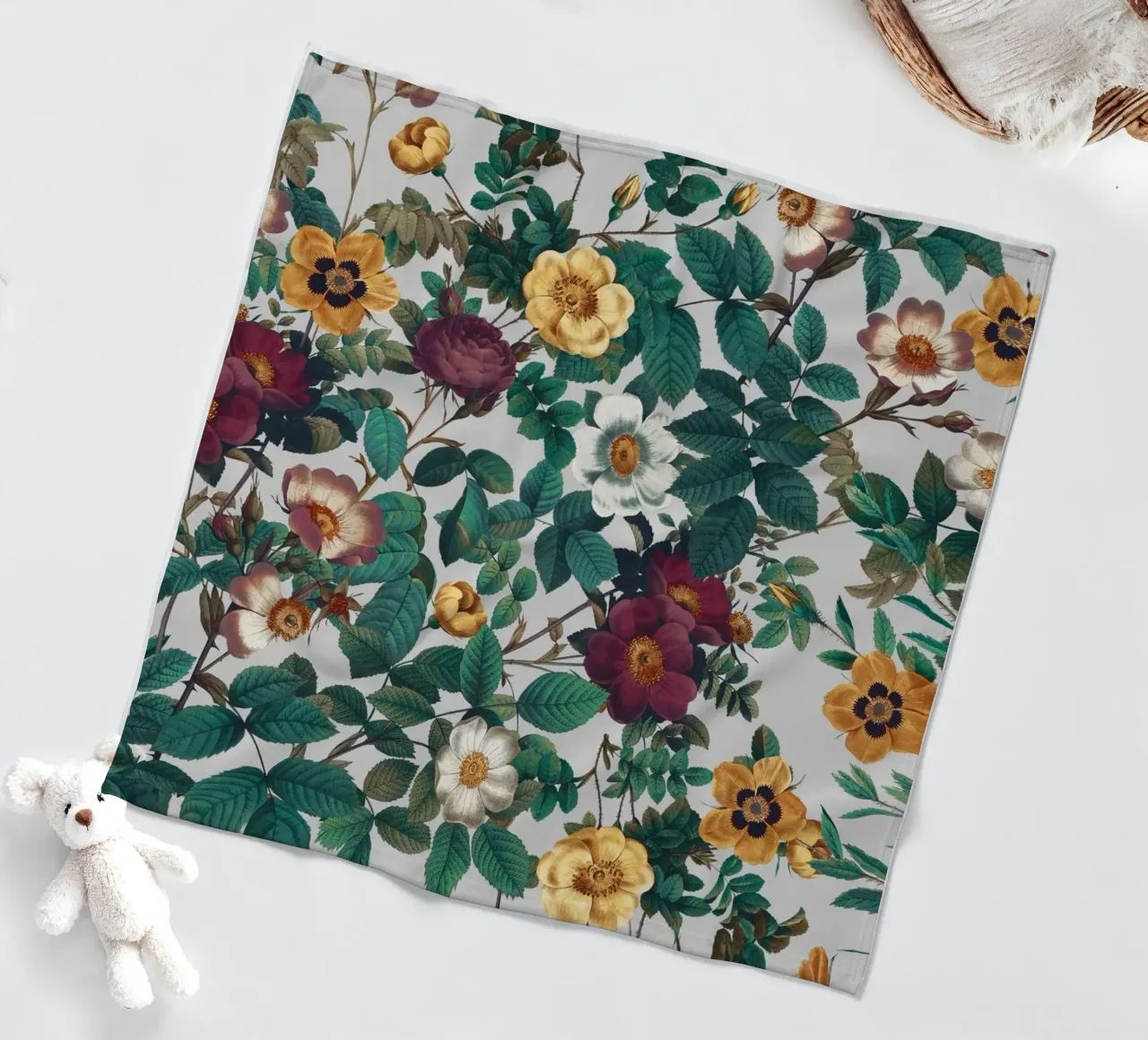 Pastel Color Floral Pattern coperta in pile da burcukorkmazyurek