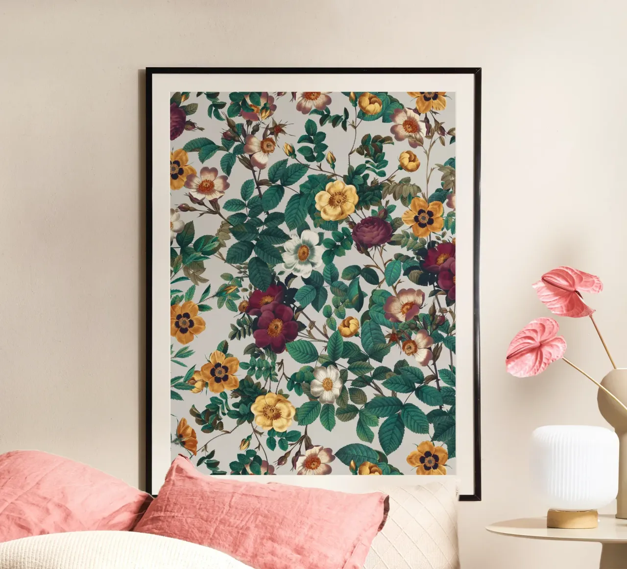 Pastel Color Floral Pattern carta hahnemühle da burcukorkmazyurek