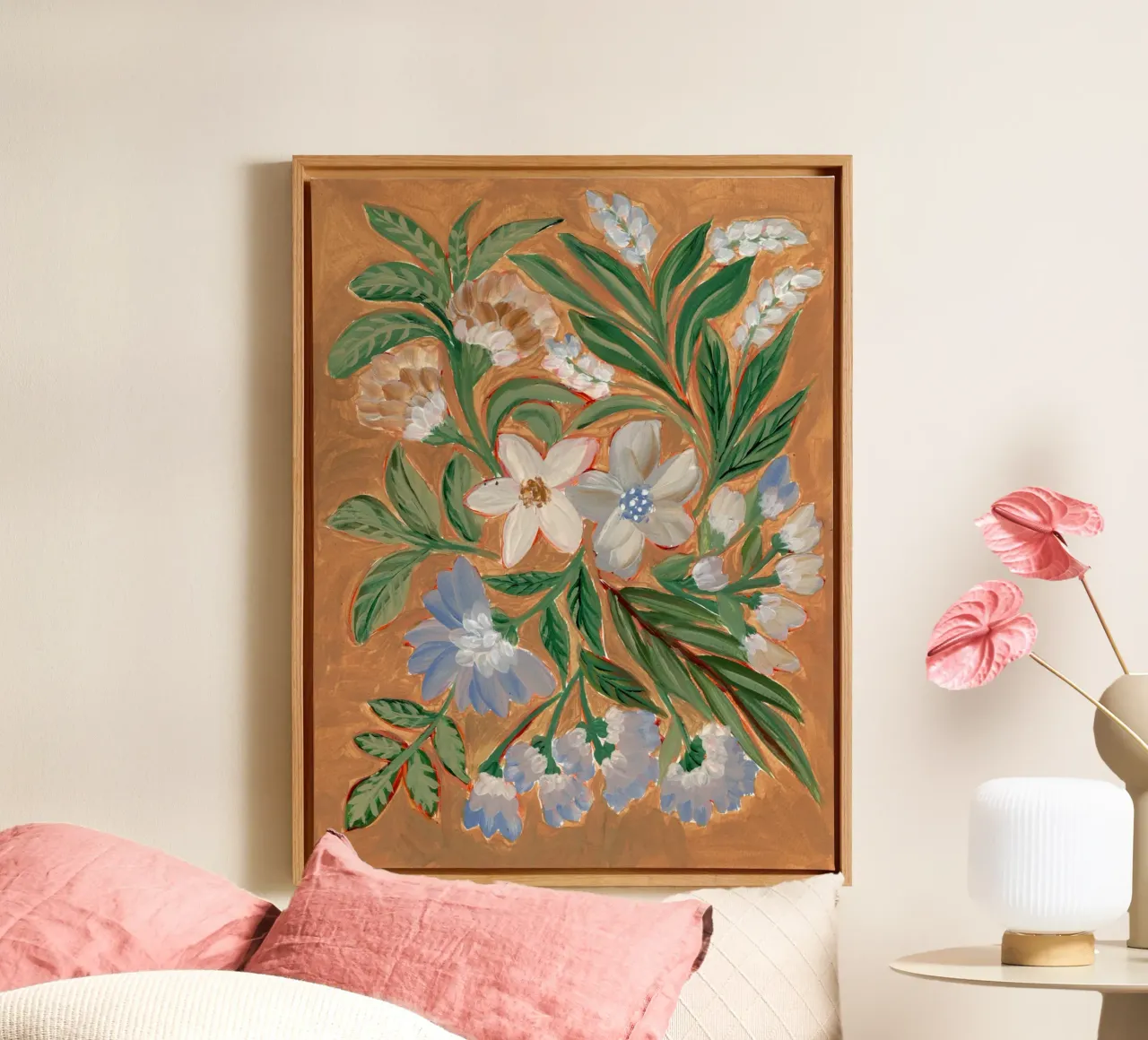 Fiori di terra pittorici tela da Nikitajariwala