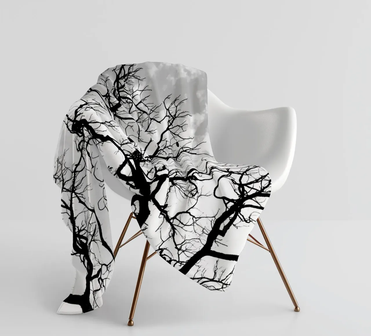 Black and white African tree coperta in pile da photolovers