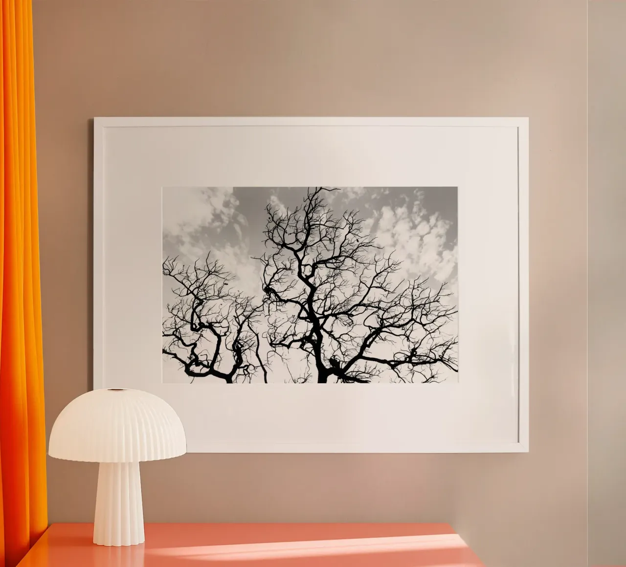 Black and white African tree poster da photolovers