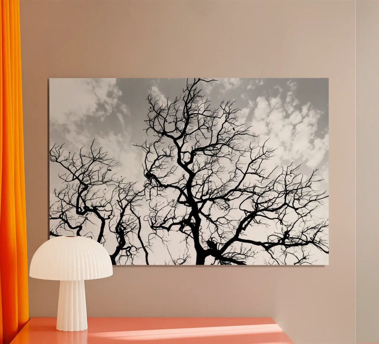 Black and white African tree Poster von photolovers