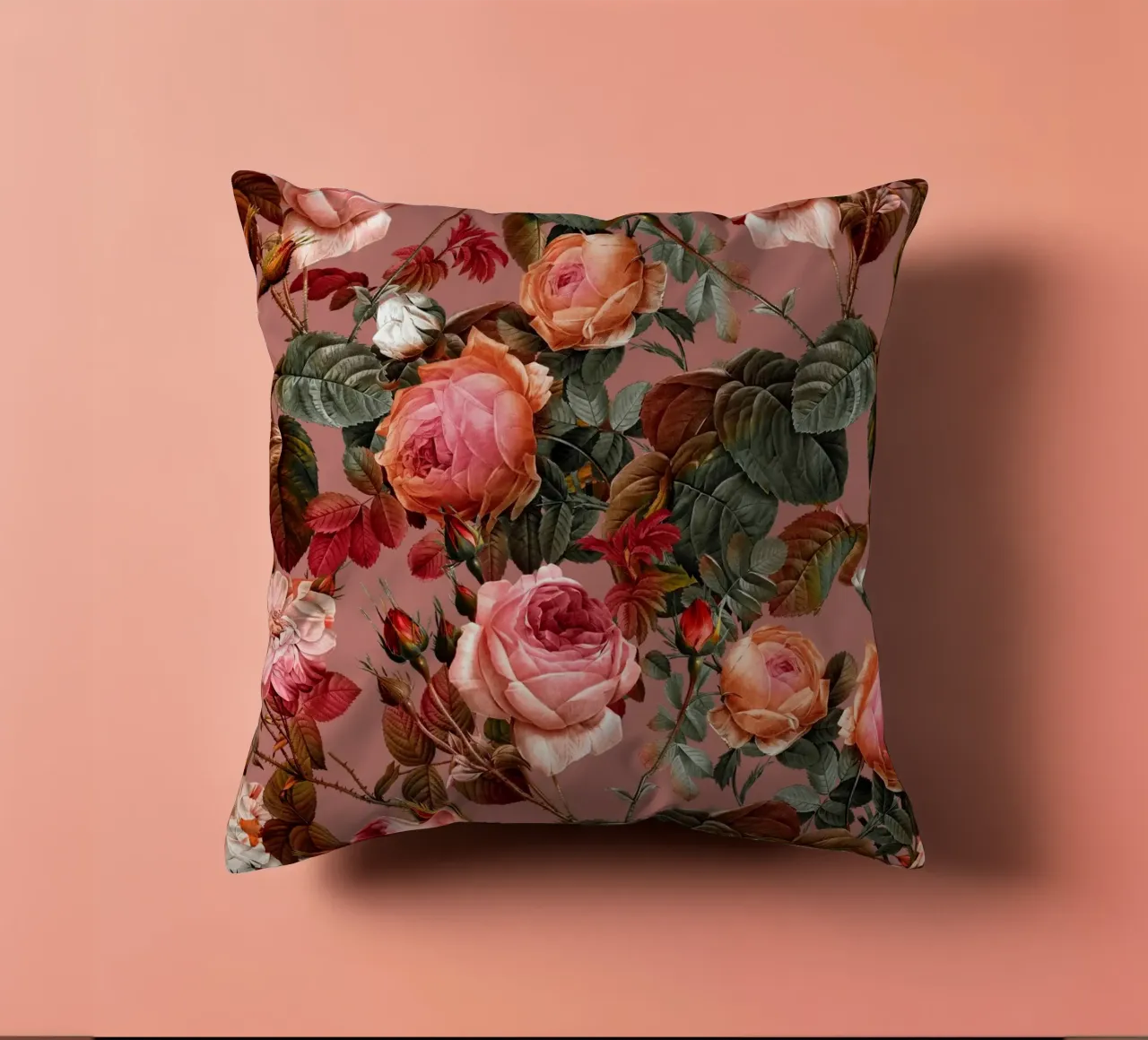 Pastel Floral Pattern- cuscino da burcukorkmazyurek