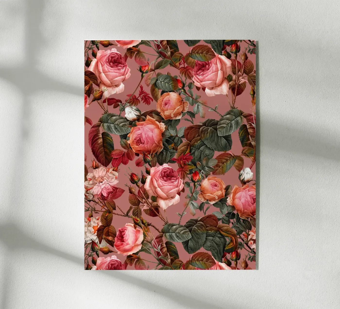 Pastel Floral Pattern- plexiglass da burcukorkmazyurek