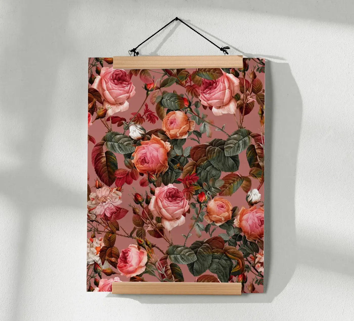 Pastel Floral Pattern- poster da burcukorkmazyurek