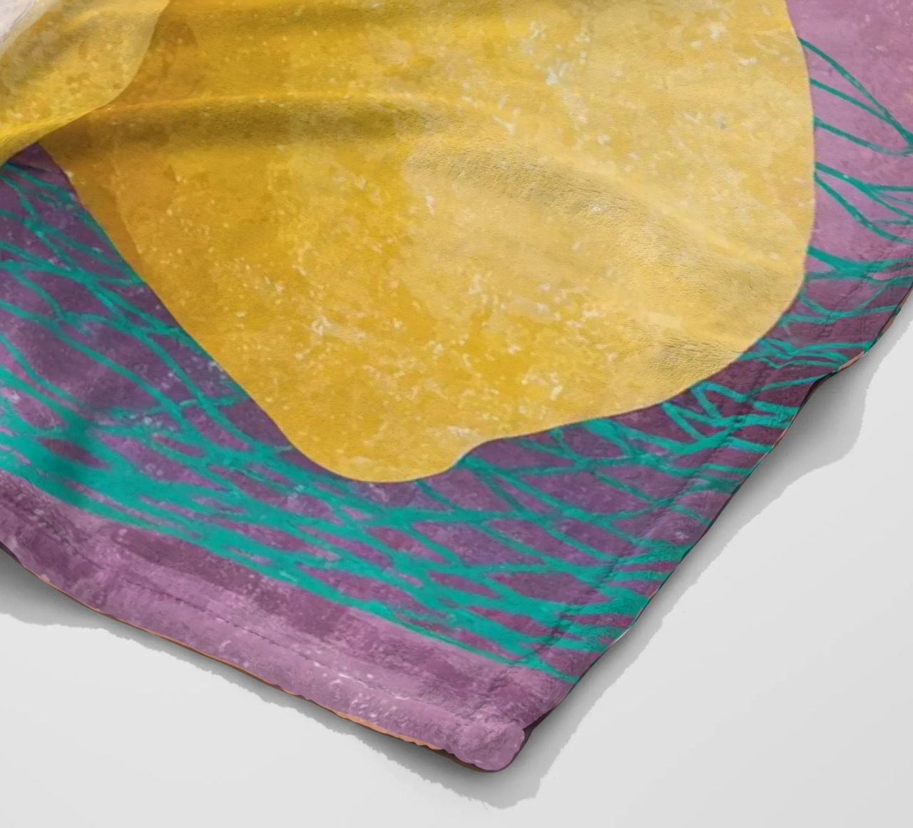 Accenti di limone con rete coperta in pile da Carinaprint