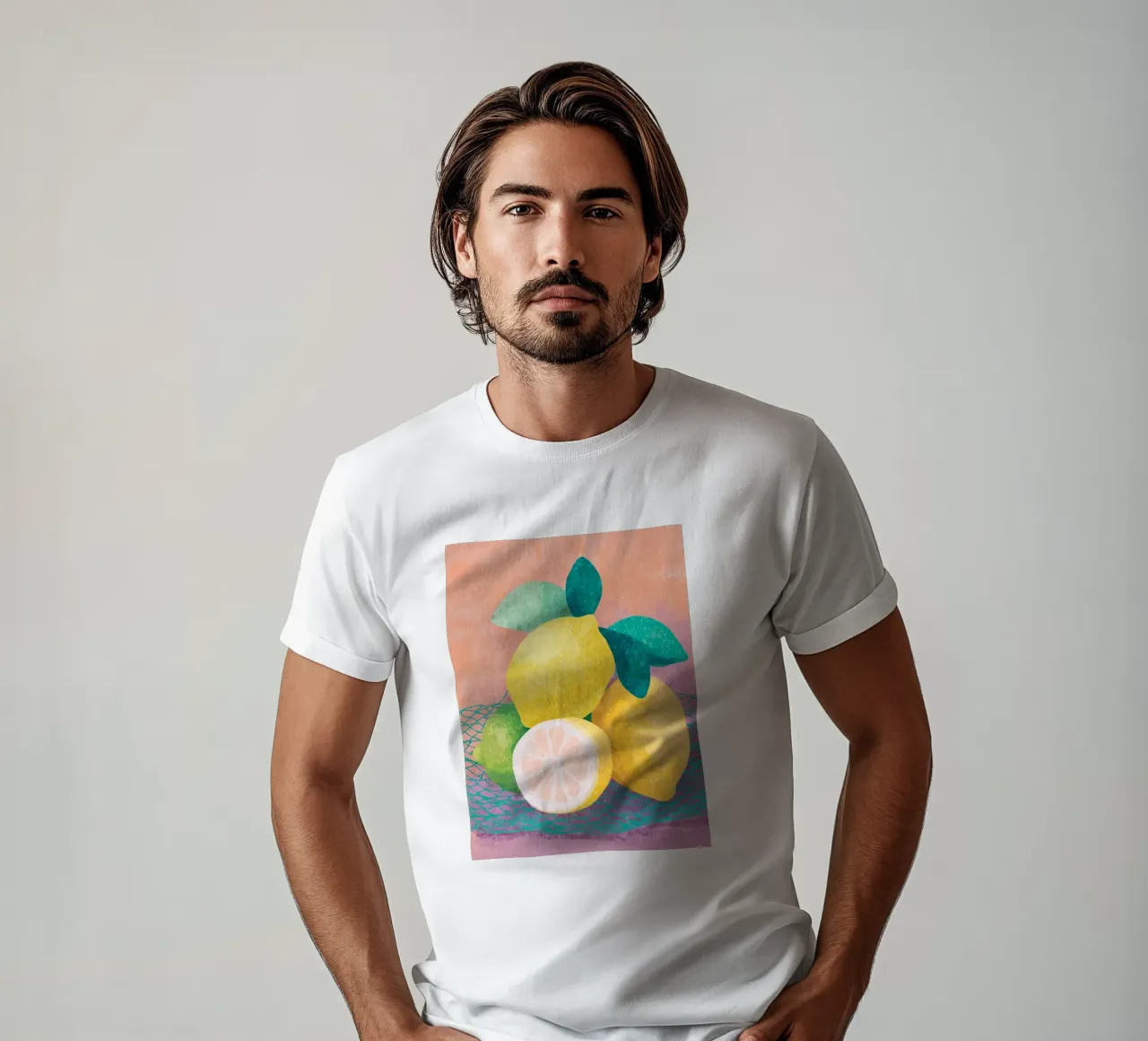 Accenti di limone con rete t-shirt da Carinaprint