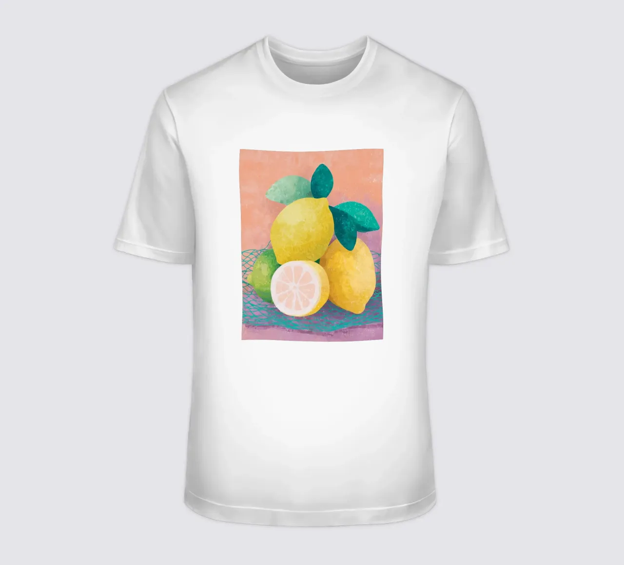 Accenti di limone con rete t-shirt da Carinaprint