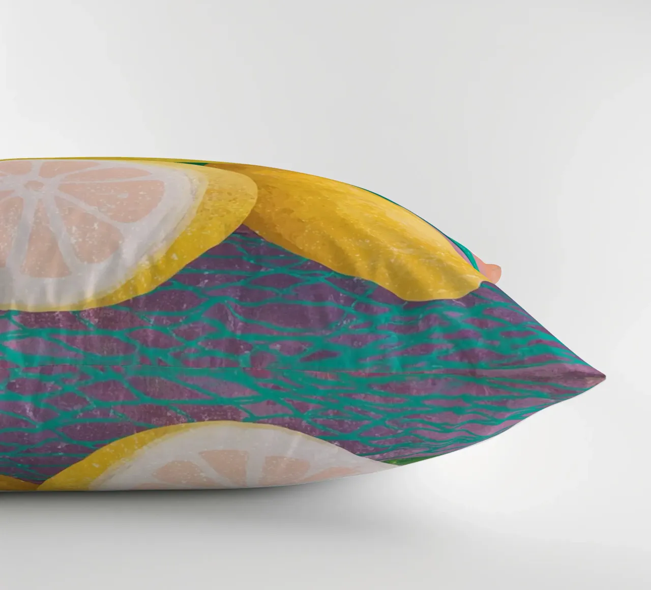 Accenti di limone con rete cuscino da Carinaprint