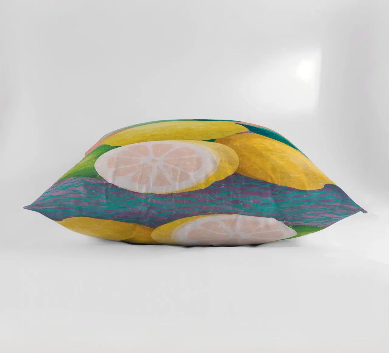 Accenti di limone con rete cuscino da Carinaprint