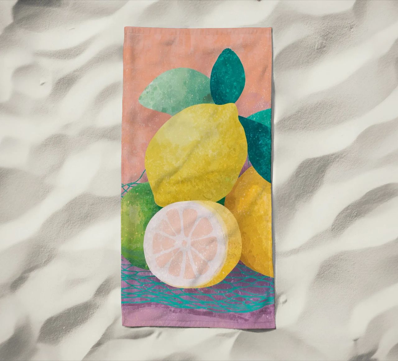 Accenti di limone con rete telo mare da Carinaprint