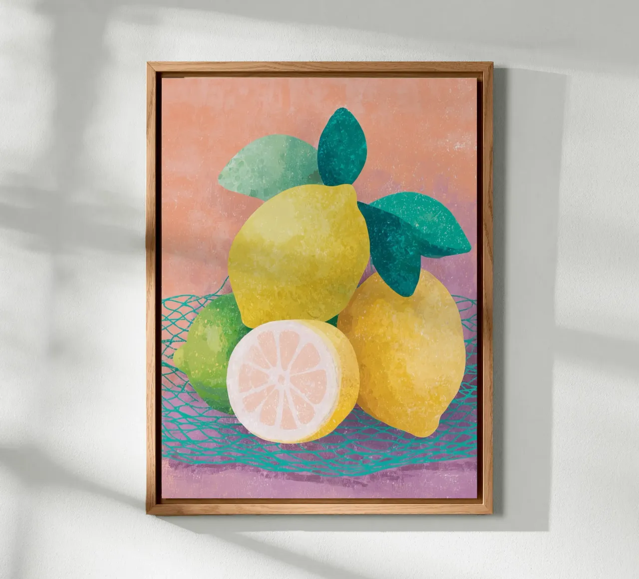 Accenti di limone con rete alluminio dibond da Carinaprint