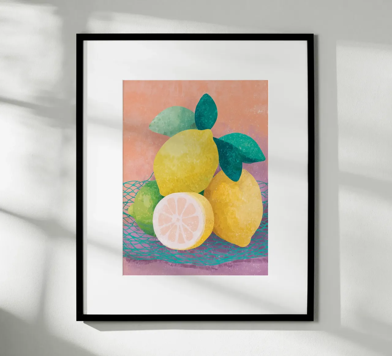 Accenti di limone con rete carta hahnemühle da Carinaprint