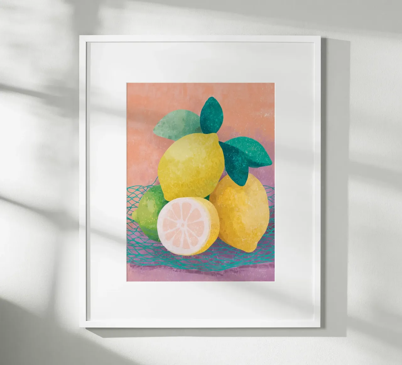 Accenti di limone con rete carta hahnemühle da Carinaprint