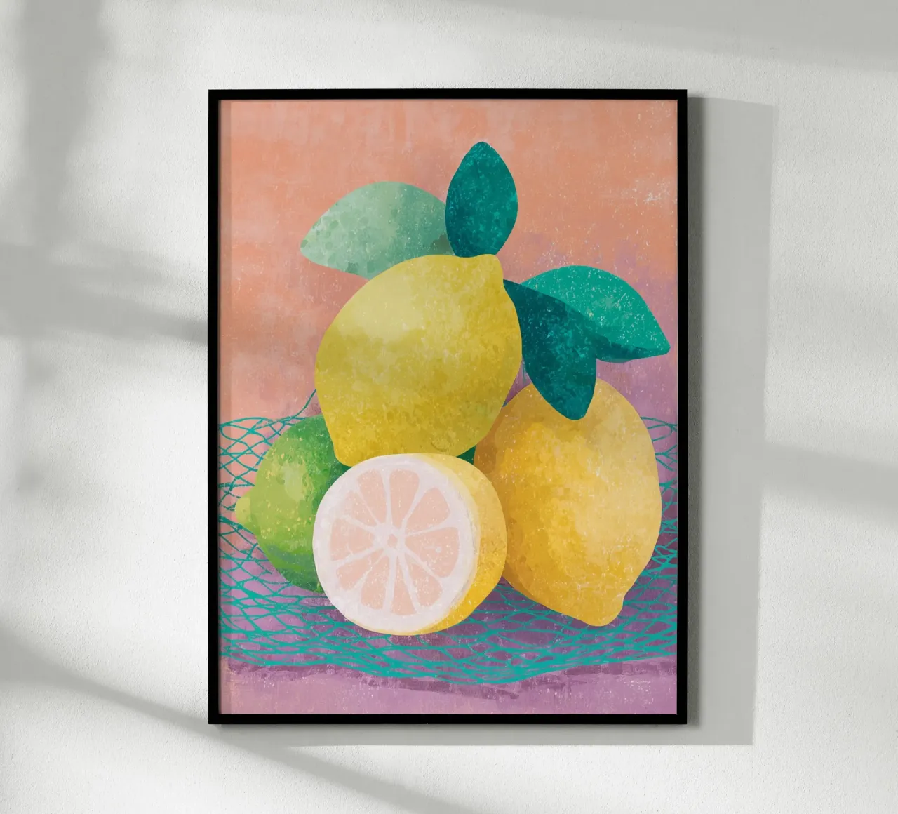 Accenti di limone con rete carta hahnemühle da Carinaprint