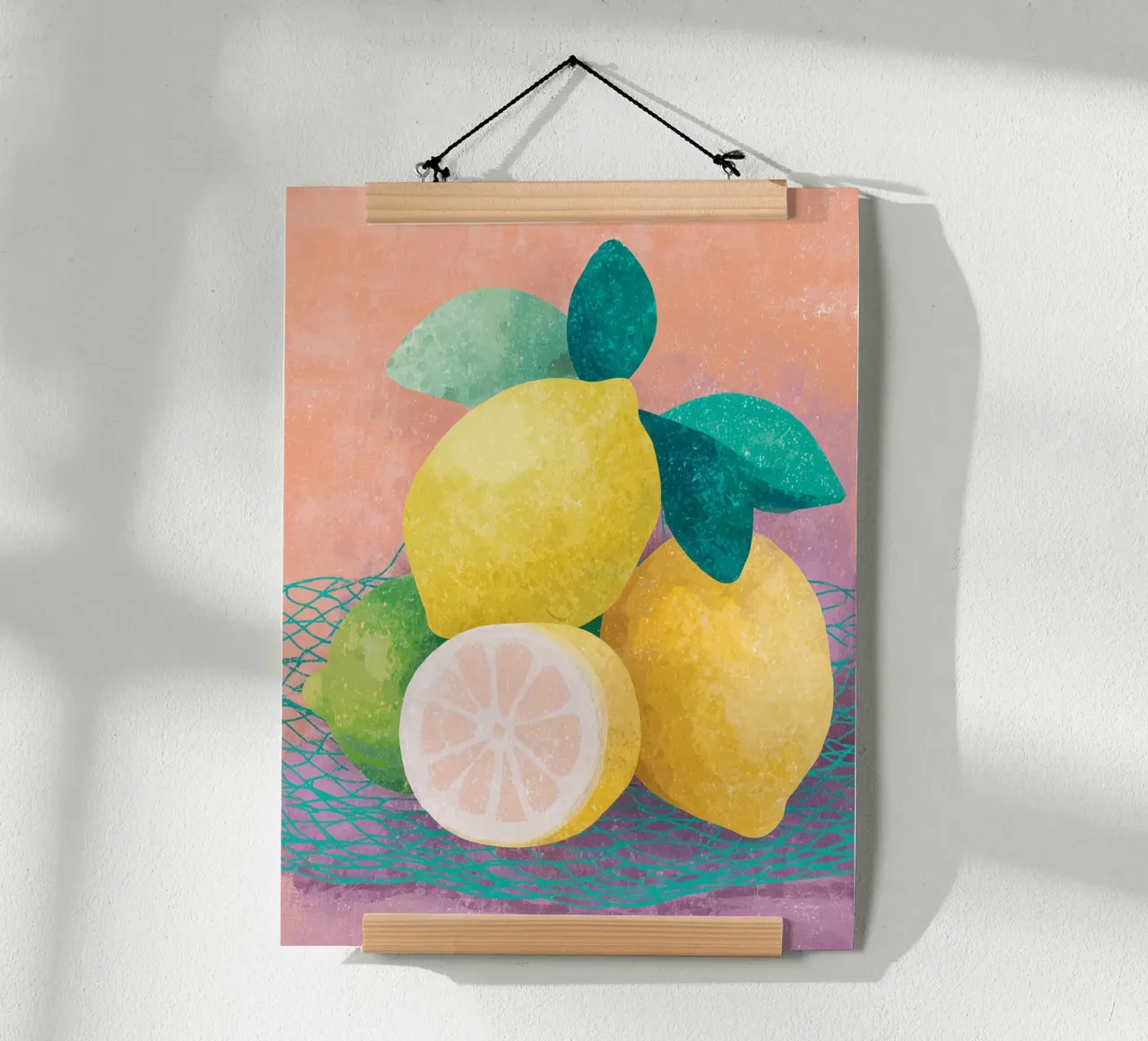 Accenti di limone con rete carta hahnemühle da Carinaprint