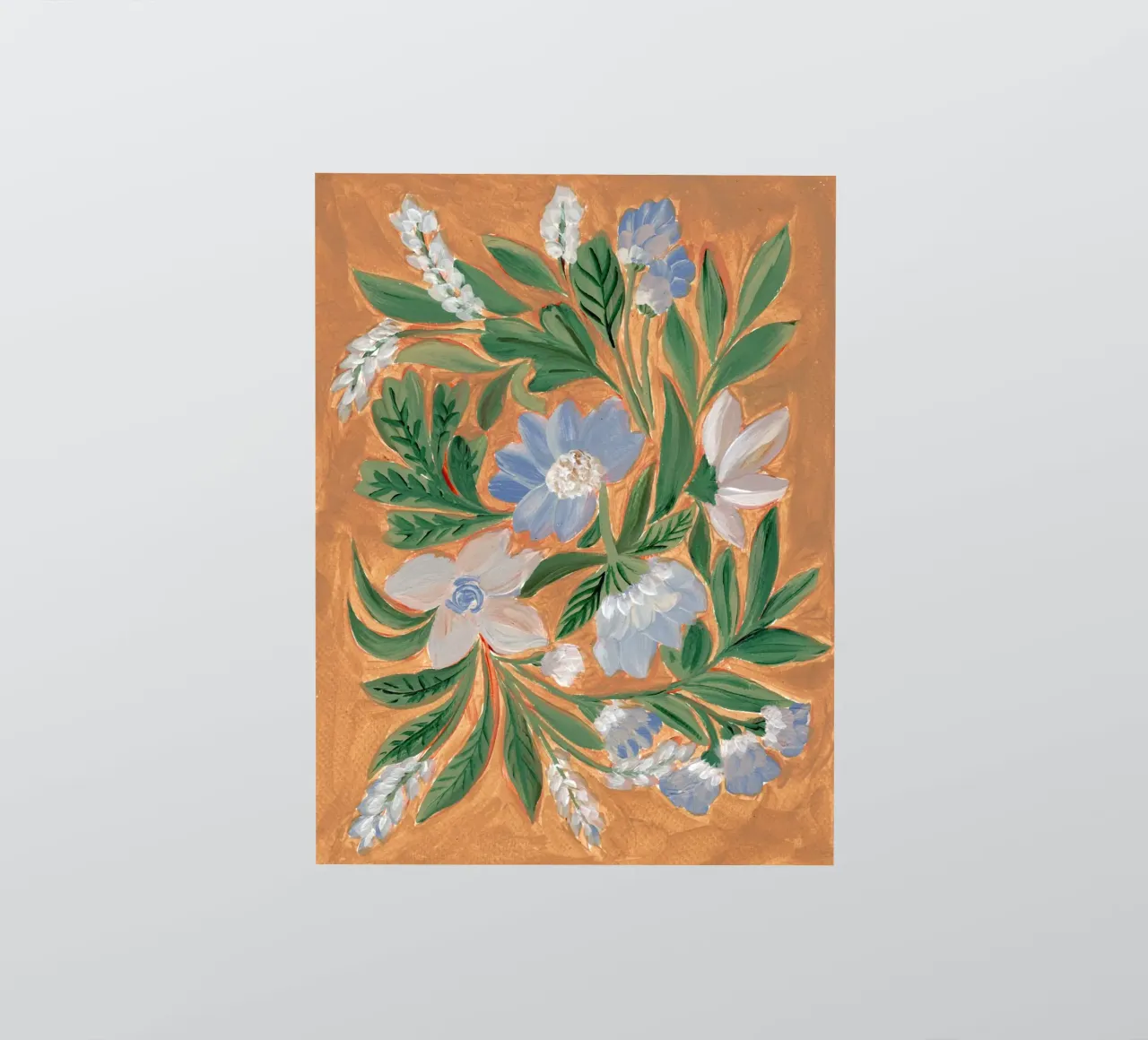 Fiori pittorici di terra adesivo da Nikitajariwala