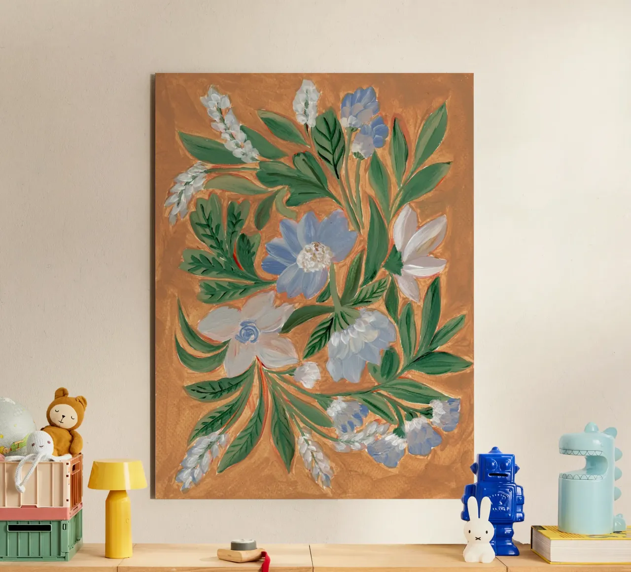Fiori pittorici di terra pannello forex da Nikitajariwala
