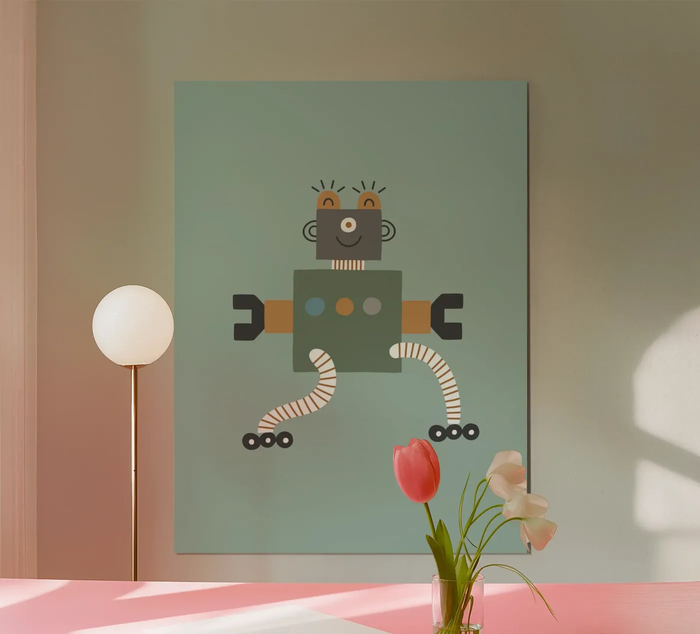 Boho Robot poster by Edina Varga Designs