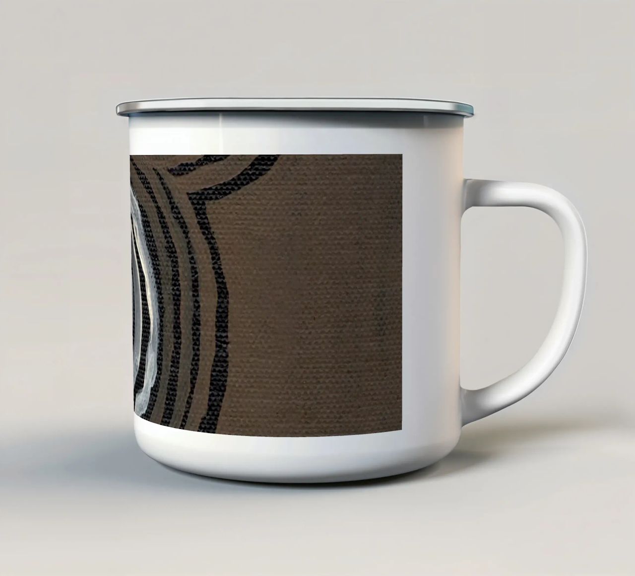 Terra Linee ritmiche tazza in smalto da Nikitajariwala