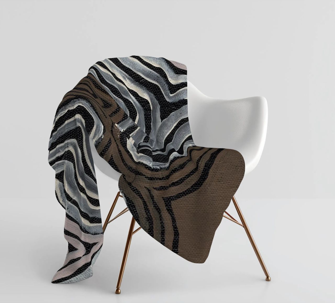 Terra Linee ritmiche coperta in pile da Nikitajariwala
