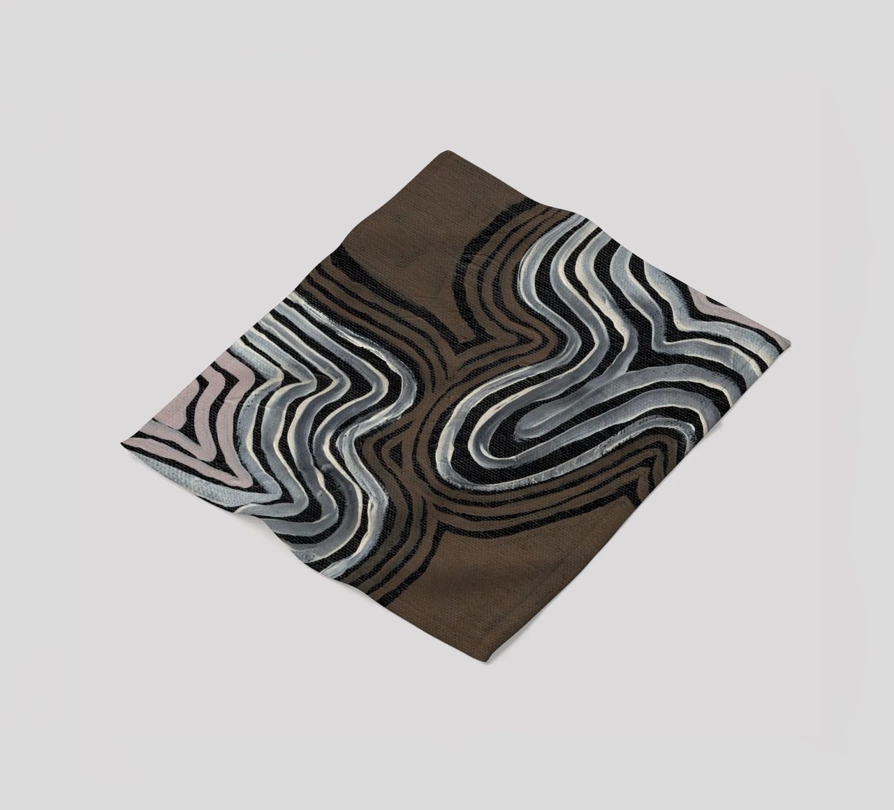 Terra Linee ritmiche coperta in pile da Nikitajariwala