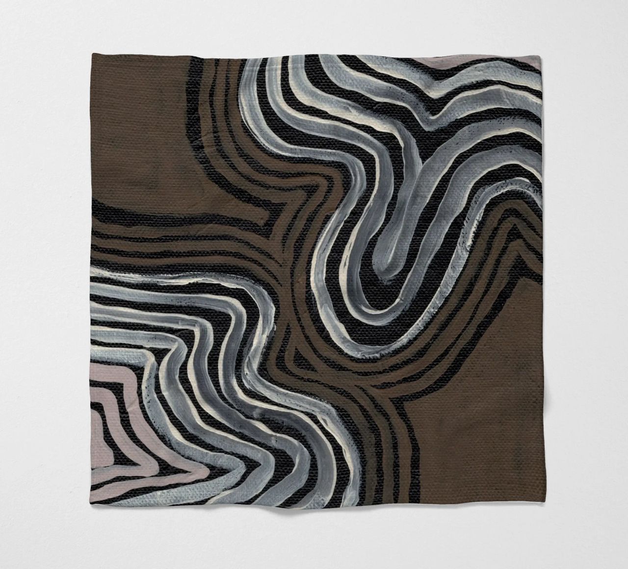 Terra Linee ritmiche coperta in pile da Nikitajariwala