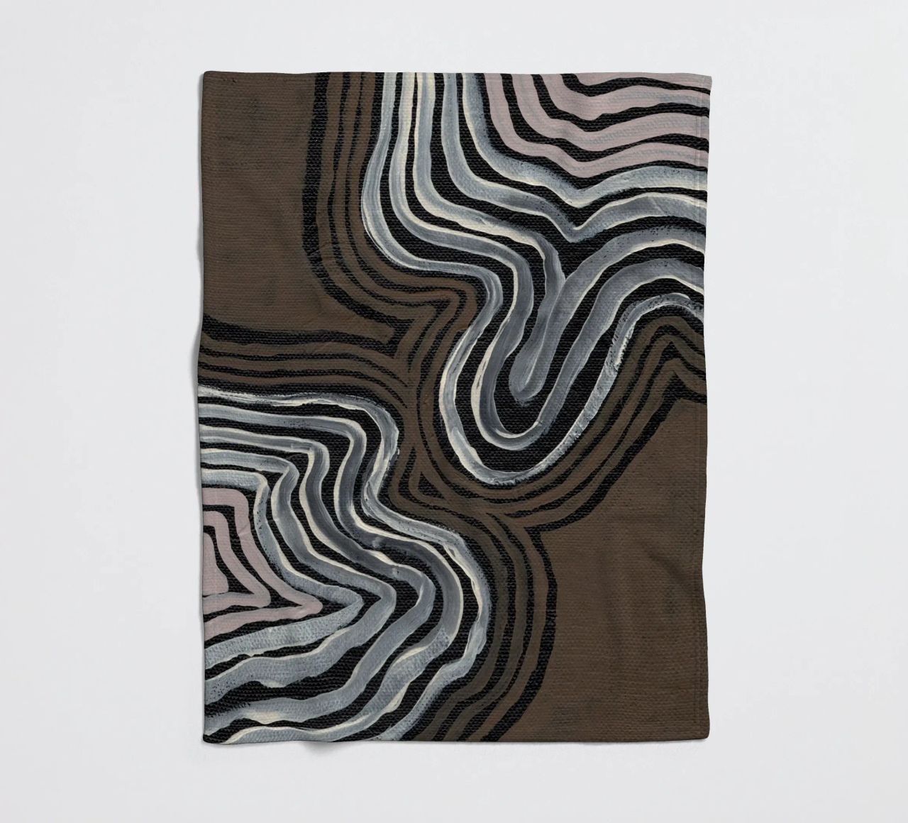 Terra Linee ritmiche coperta in pile da Nikitajariwala