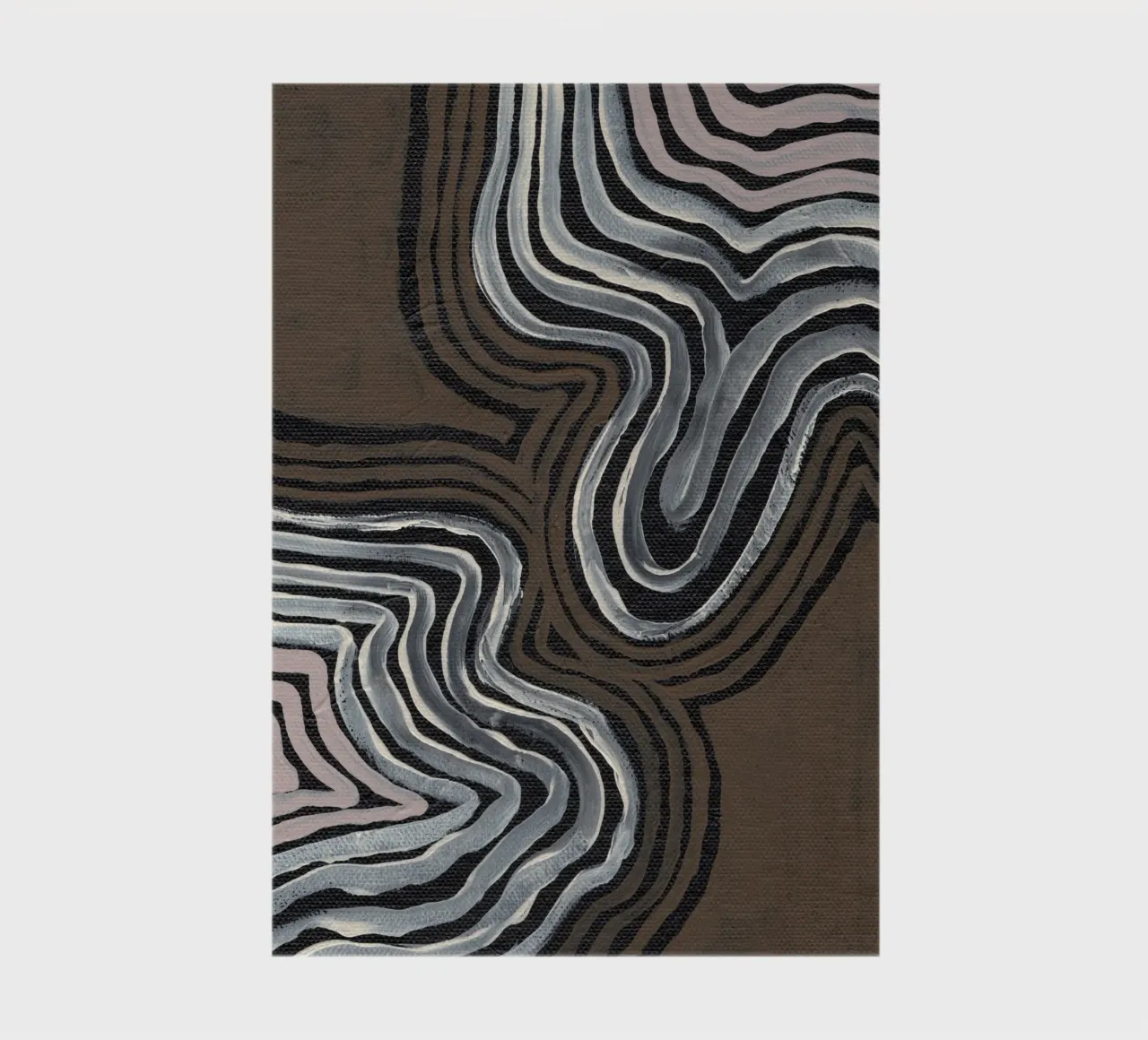 Irdene Rhythmische Linien Notizbuch von Nikitajariwala