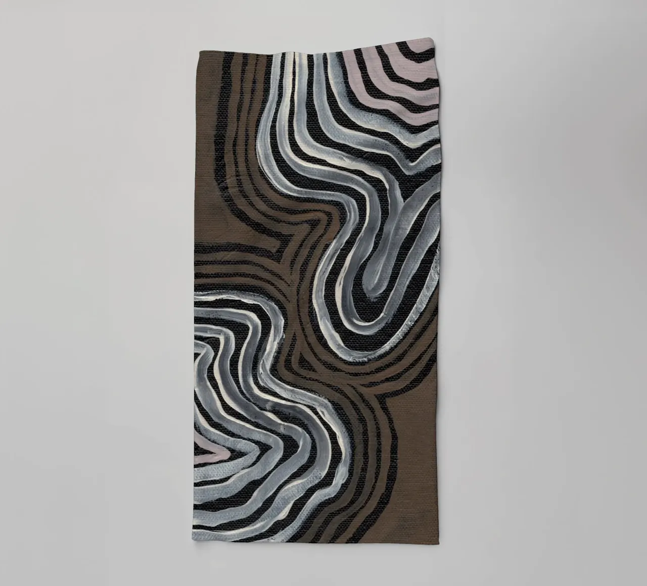 Terra Linee ritmiche asciugamano da bagno da Nikitajariwala