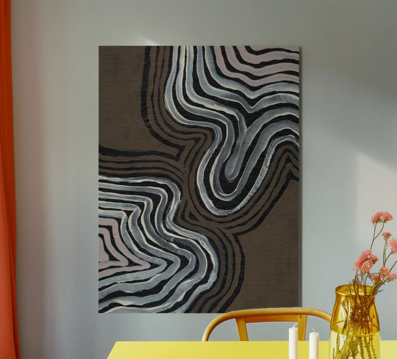 Terra Linee ritmiche alluminio dibond da Nikitajariwala