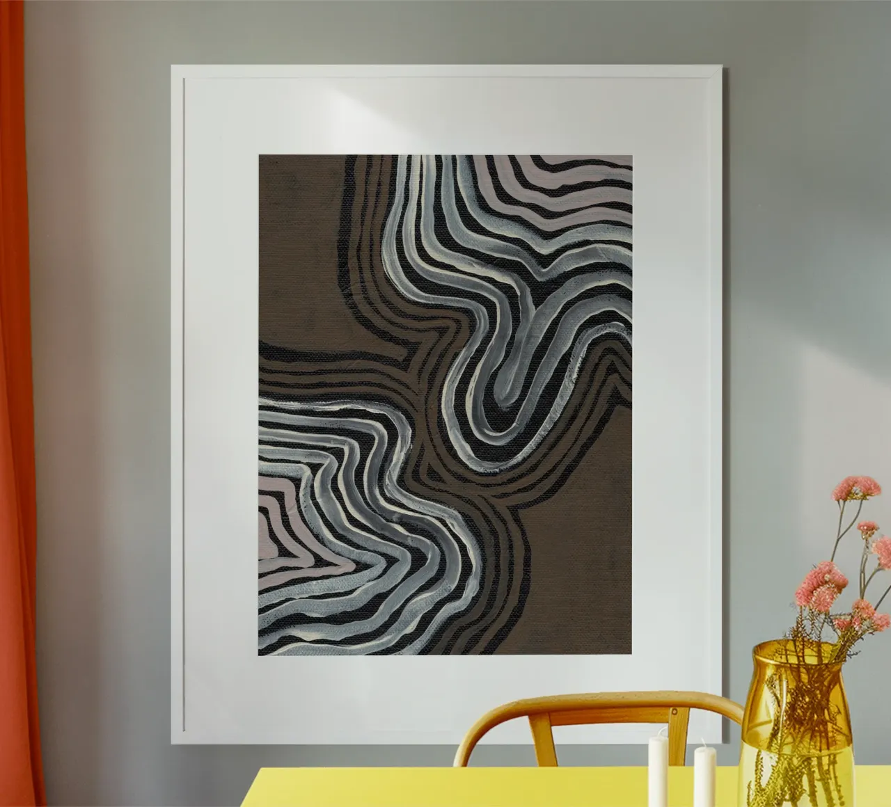 Terra Linee ritmiche poster da Nikitajariwala