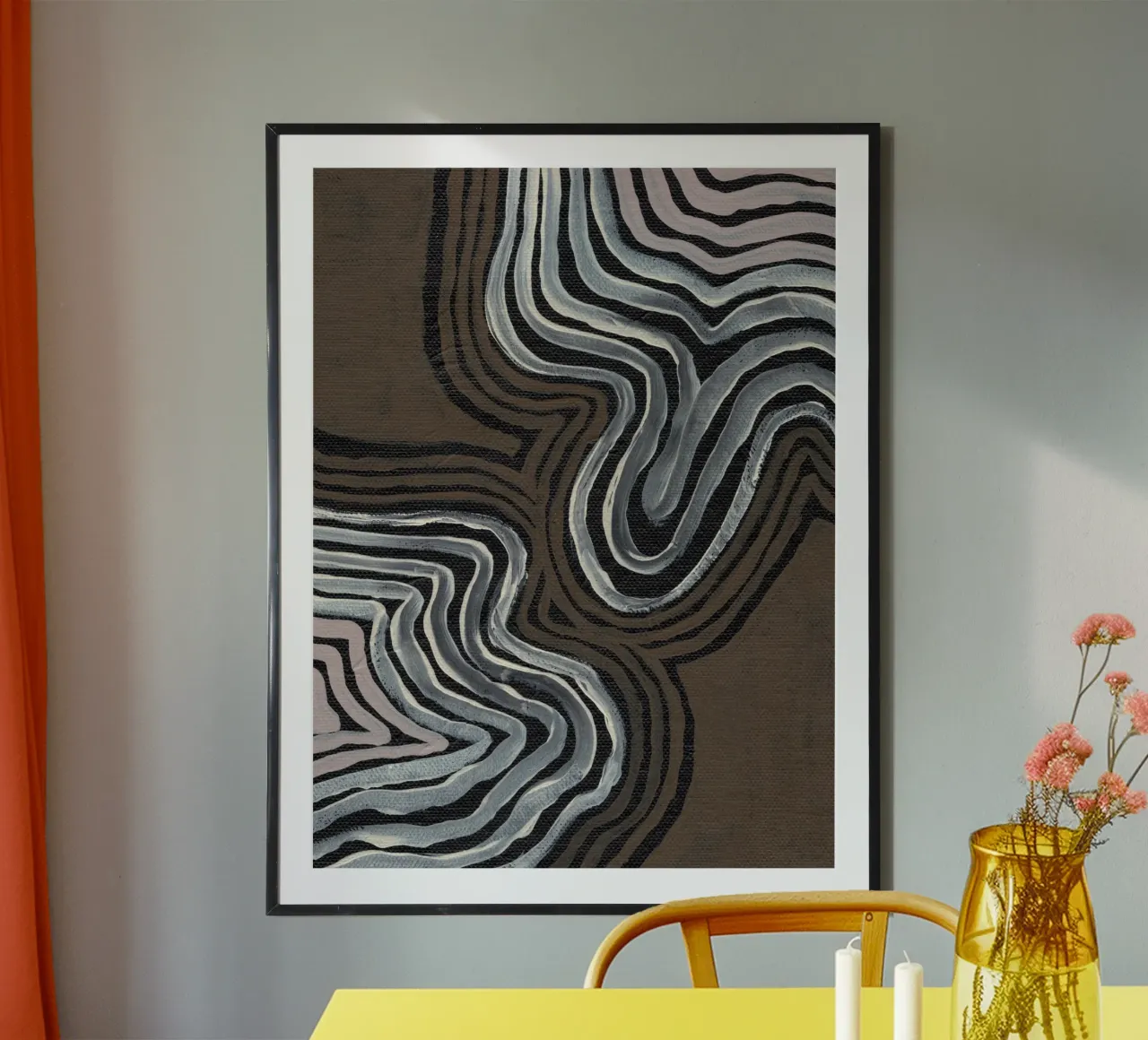 Terra Linee ritmiche poster da Nikitajariwala