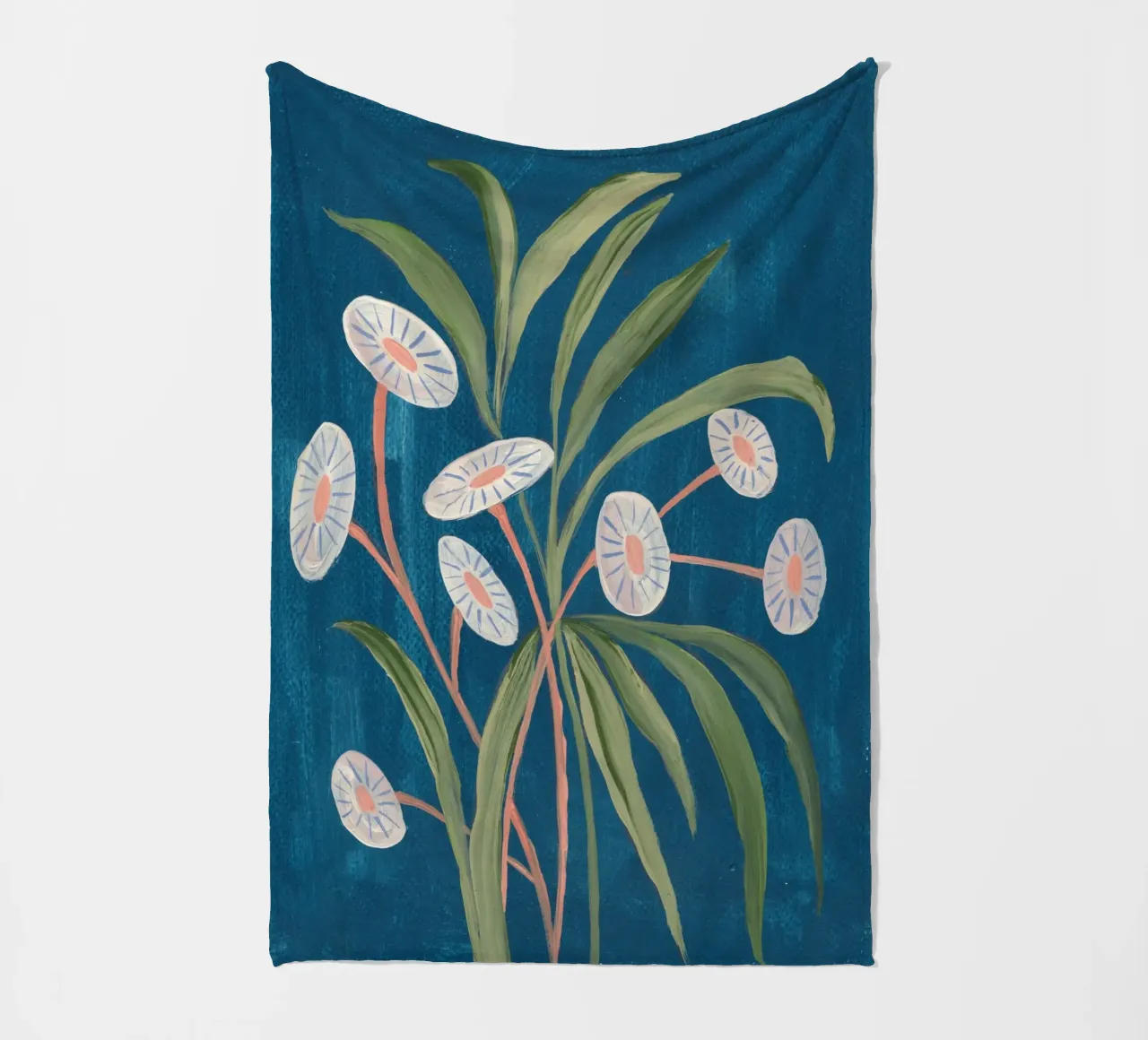 Fiori pittorici coperta in pile da Nikitajariwala