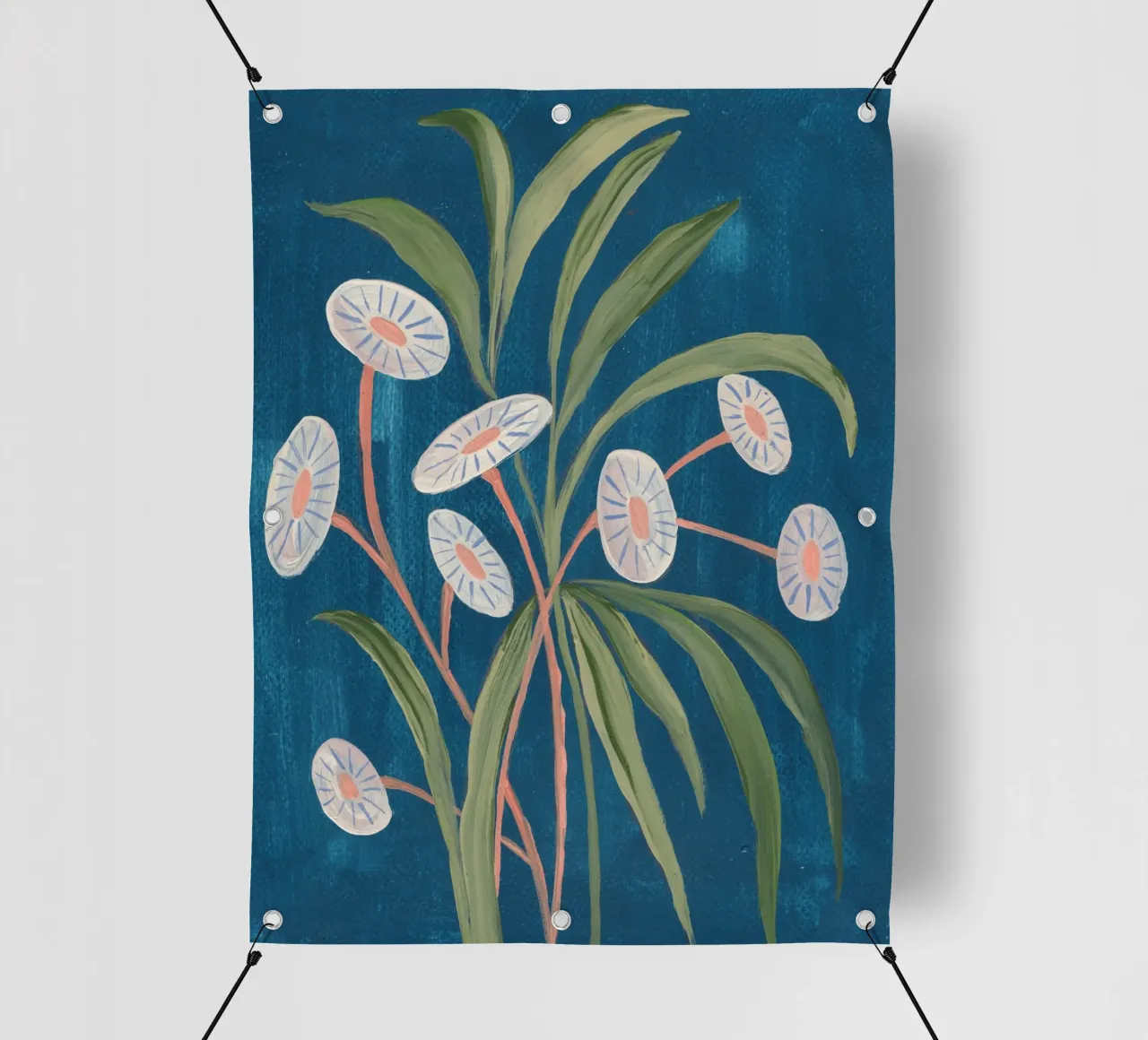 Fiori pittorici telo in pvc da Nikitajariwala