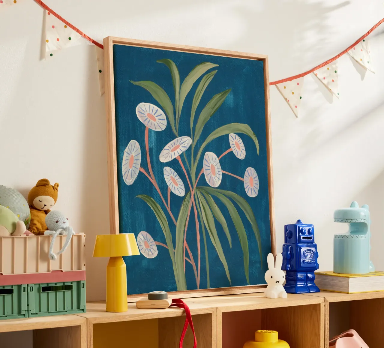 Schilderachtige bloemen canvas van Nikitajariwala
