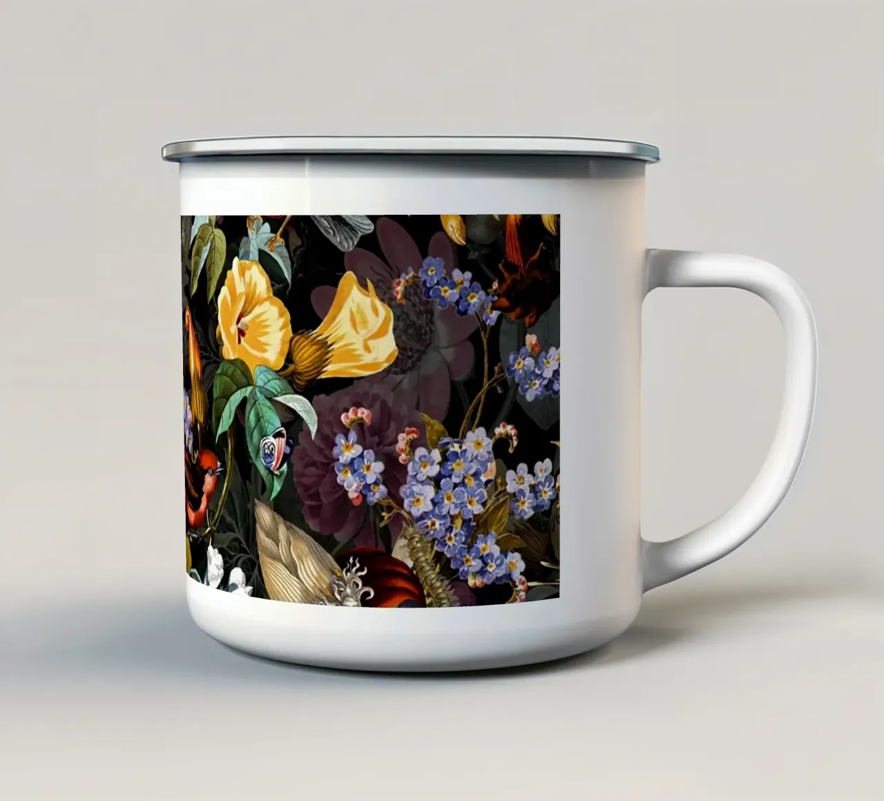 World of Birds IV tazza in smalto da burcukorkmazyurek