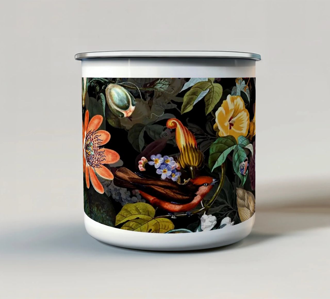 World of Birds IV tazza in smalto da burcukorkmazyurek