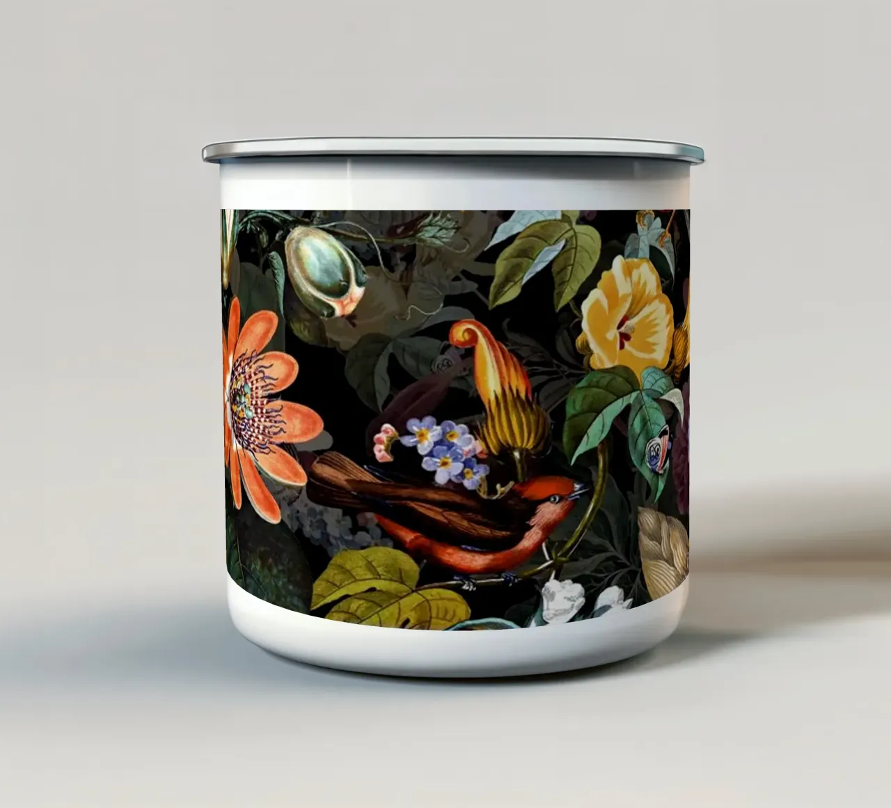 World of Birds IV tazza in smalto da burcukorkmazyurek