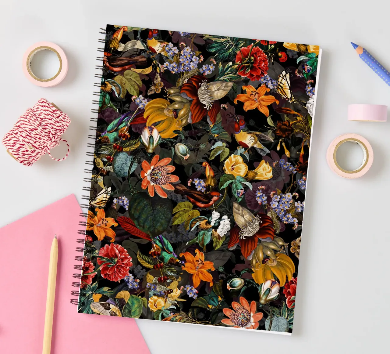 World of Birds IV spiral notebook by burcukorkmazyurek
