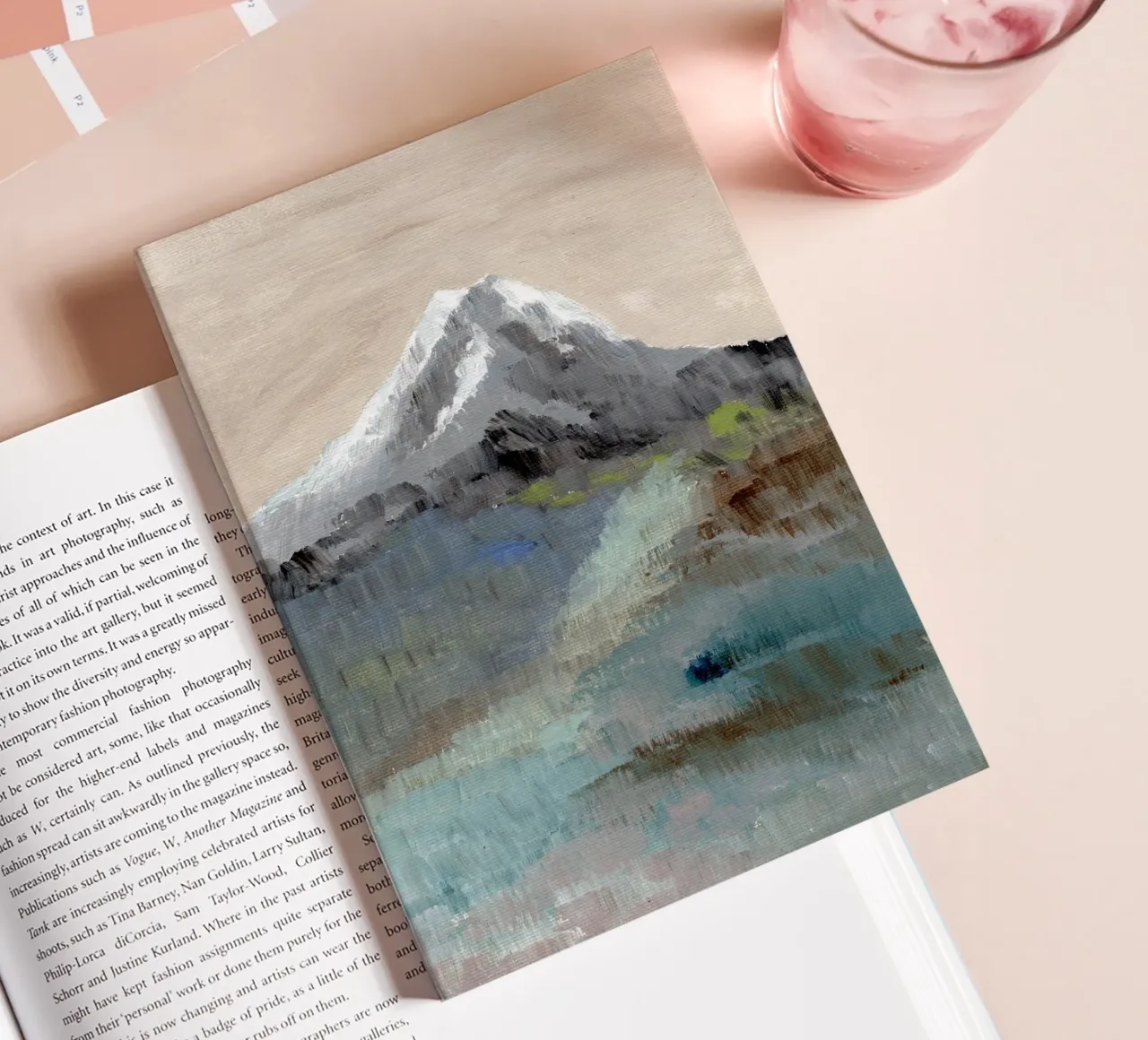 Abstract mountainScape notebook by Nikitajariwala