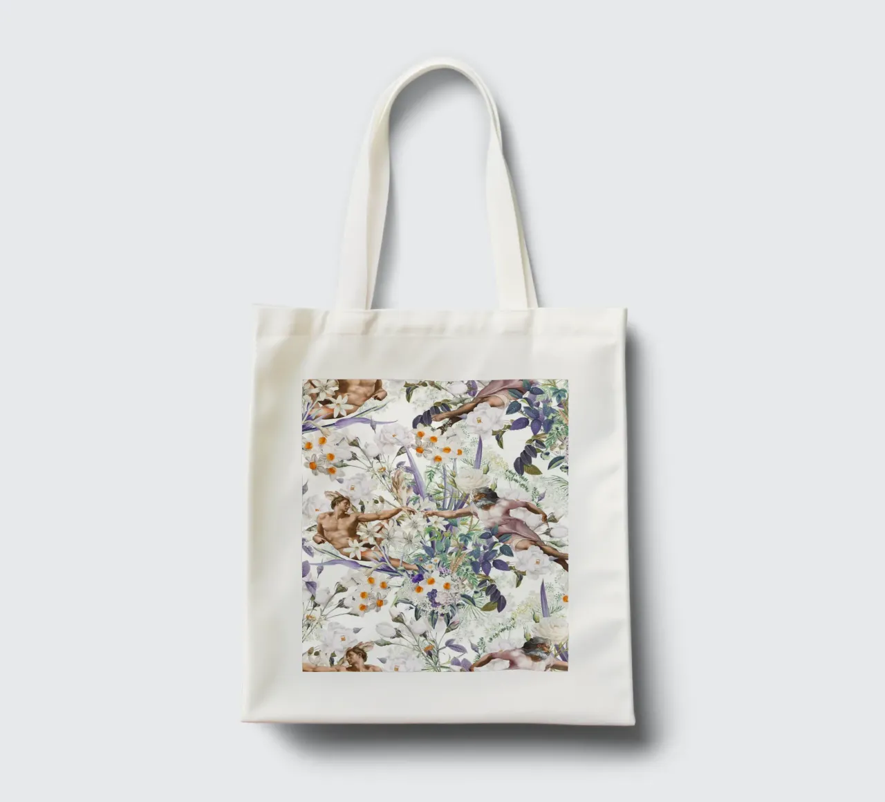 The Creation of Adam borsa in juta da burcukorkmazyurek