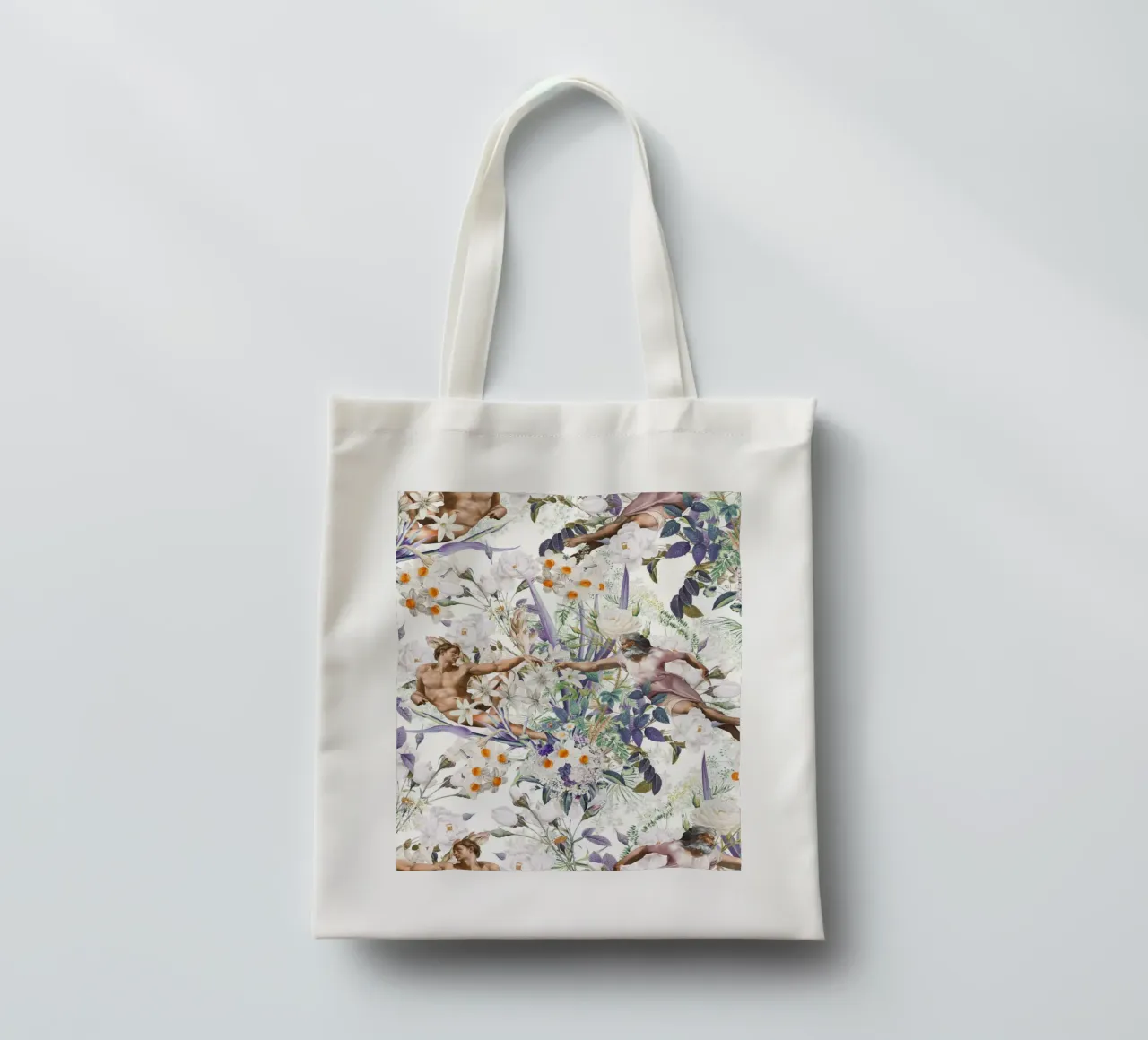 The Creation of Adam borsa in juta da burcukorkmazyurek