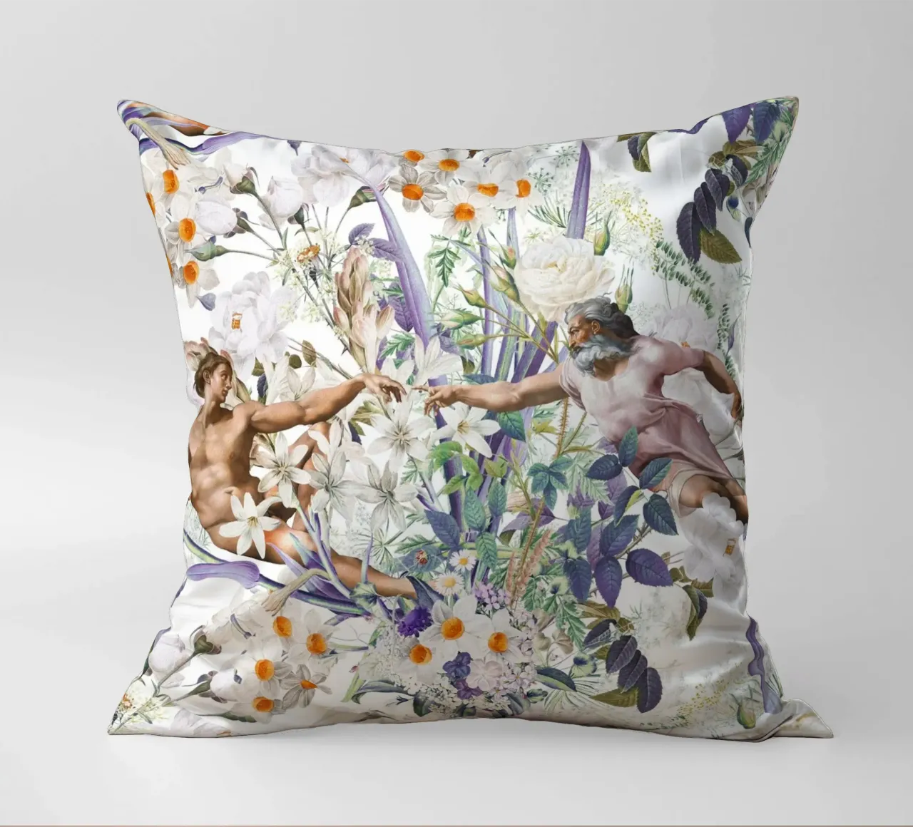 The Creation of Adam cuscino da burcukorkmazyurek