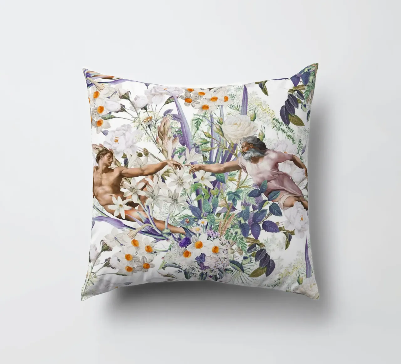 The Creation of Adam cuscino da burcukorkmazyurek