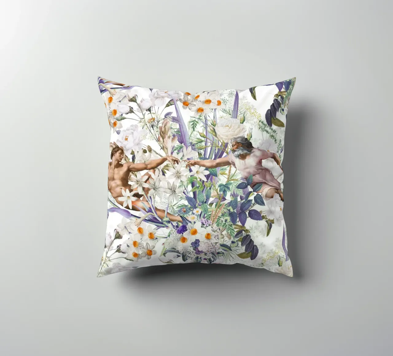 The Creation of Adam cuscino da burcukorkmazyurek