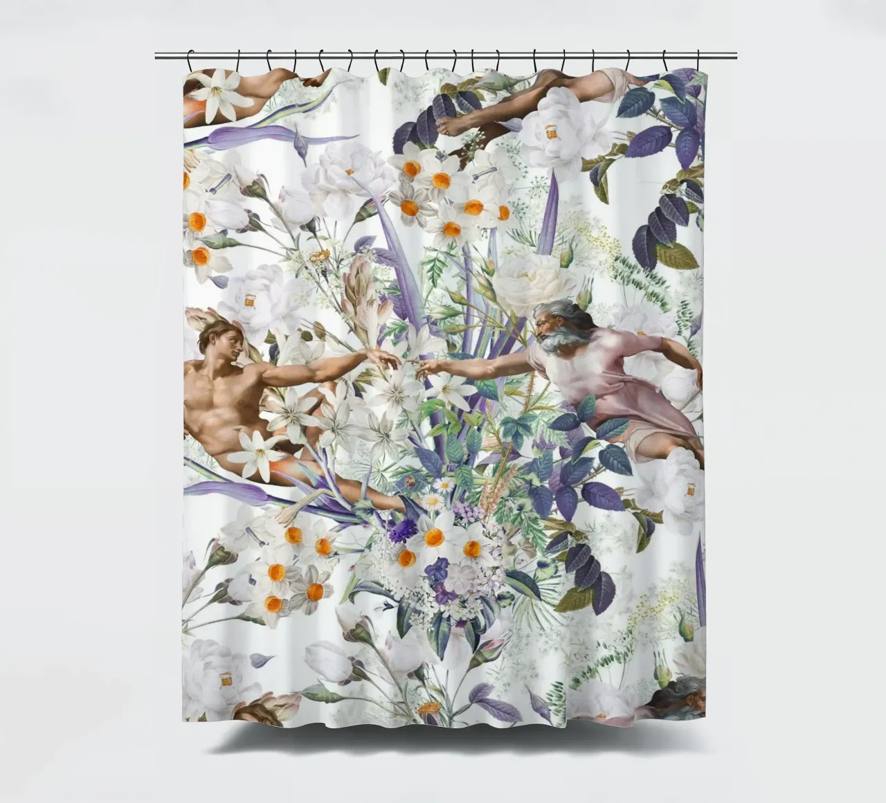 The Creation of Adam tenda da doccia da burcukorkmazyurek