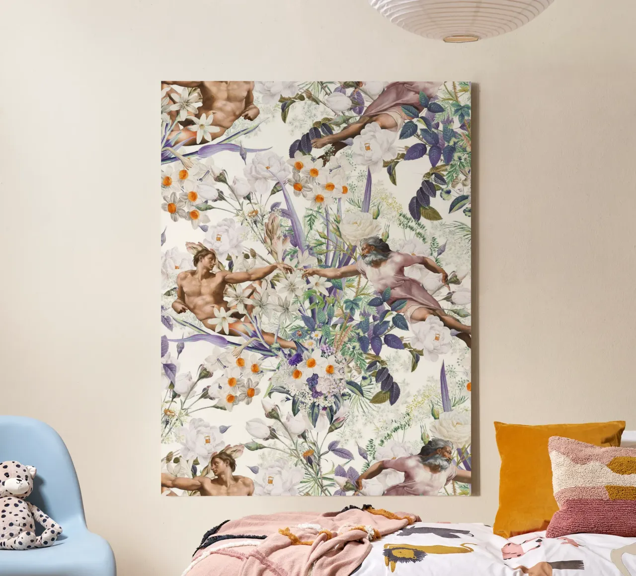 The Creation of Adam toile de burcukorkmazyurek