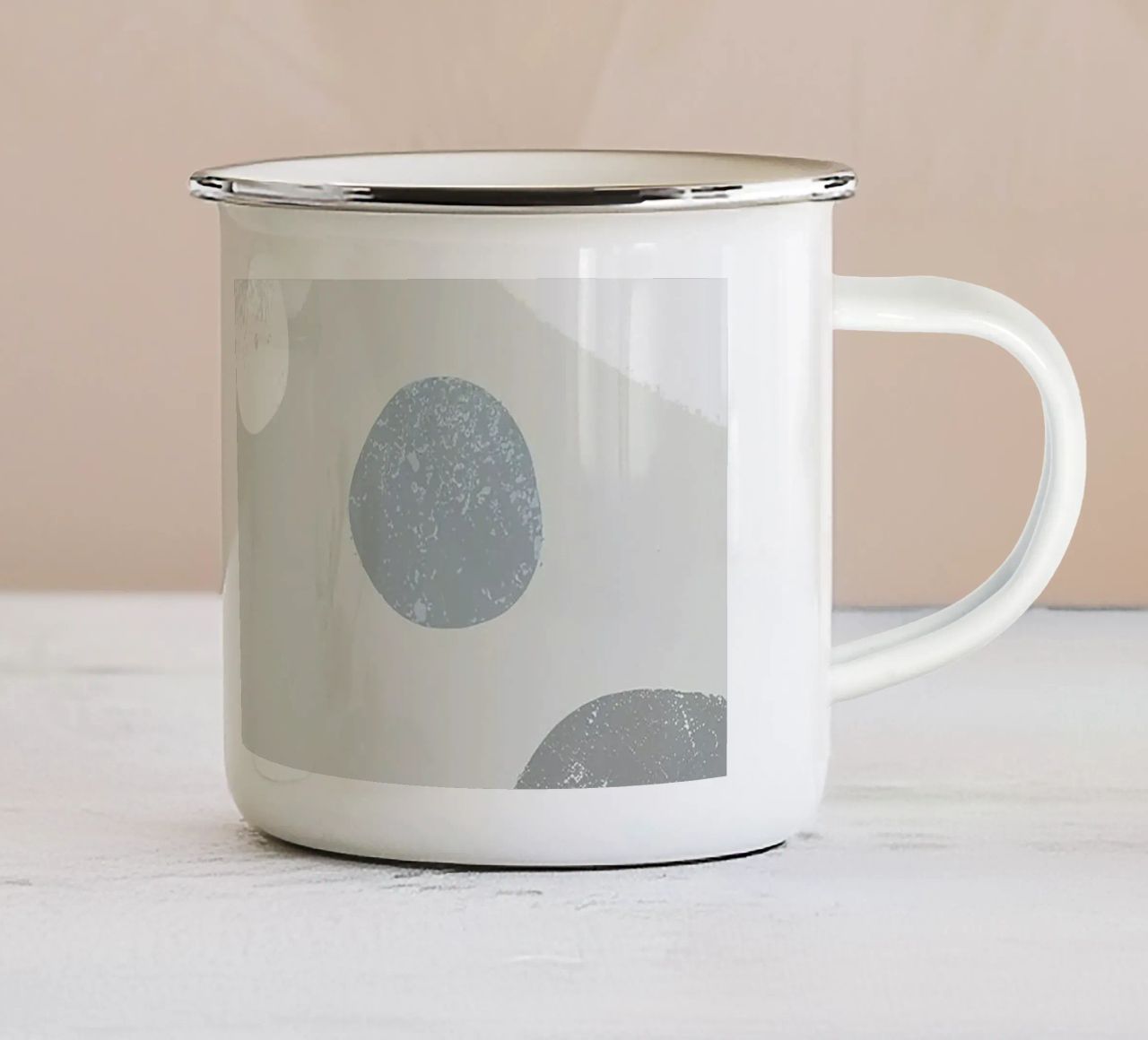 Grey Abstraction tazza in smalto da Hey Vincent